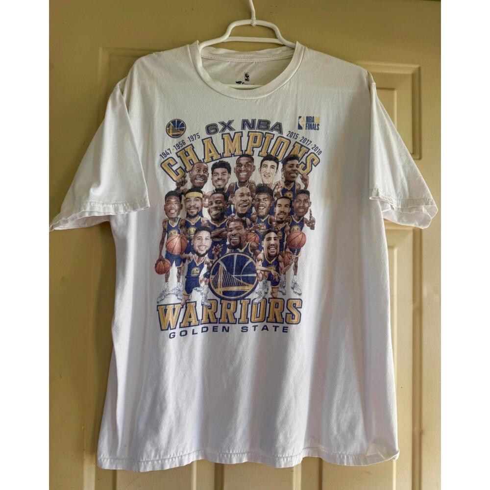 Golden State Warriors 6X Nba Champions 2018 T- Shirt